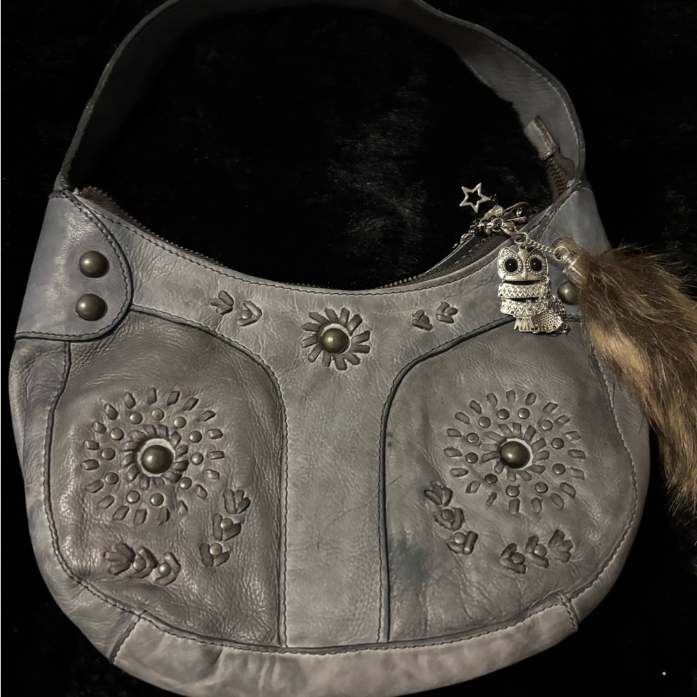 Brand new , Silence + Noise Gray Embossed Hobo Bag from urban outfitters